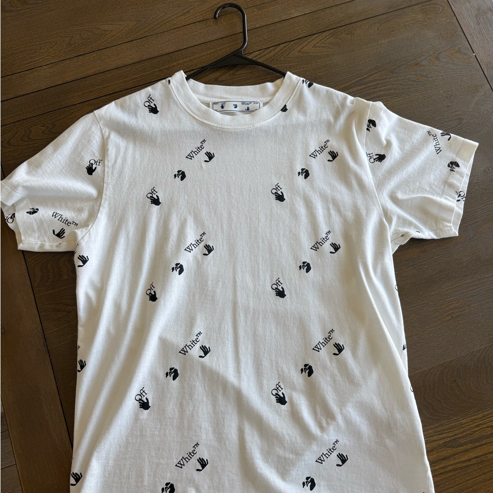 Off-White Black and White Short Sleeve Tee